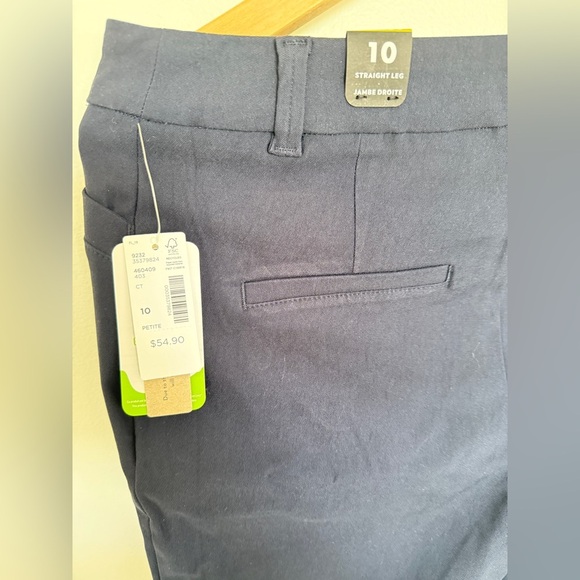 Reitmans Dark Blue Straight Leg Pants - size 10 petite - Picture 4 of 4